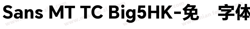 Sans MT TC Big5HK字体转换